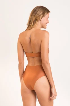 Bottom Nocciola High-Waist-Spin