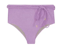 Bottom Shimmer-Harmonia Belted-High-Waist