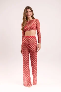 Floral-Scales Pants Lana