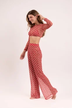 Floral-Scales Pants Lana