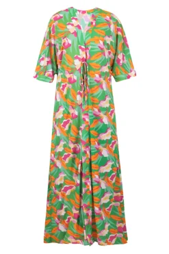 Green Bloom Long Dress