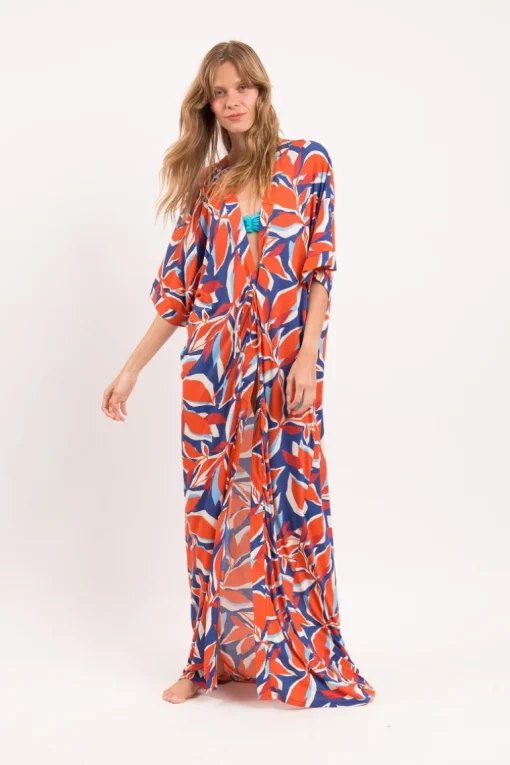 Leaves Long Dress