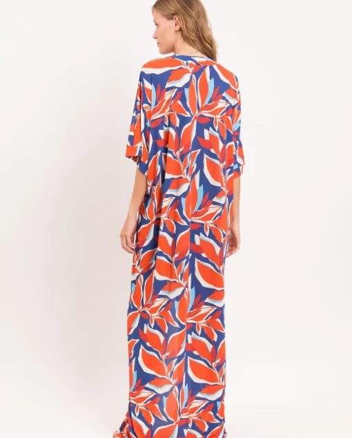 Leaves Long Dress