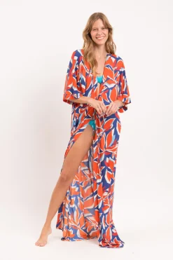 Leaves Long Dress