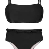 Set Shimmer-Black Bandeau-Reto Hotpants