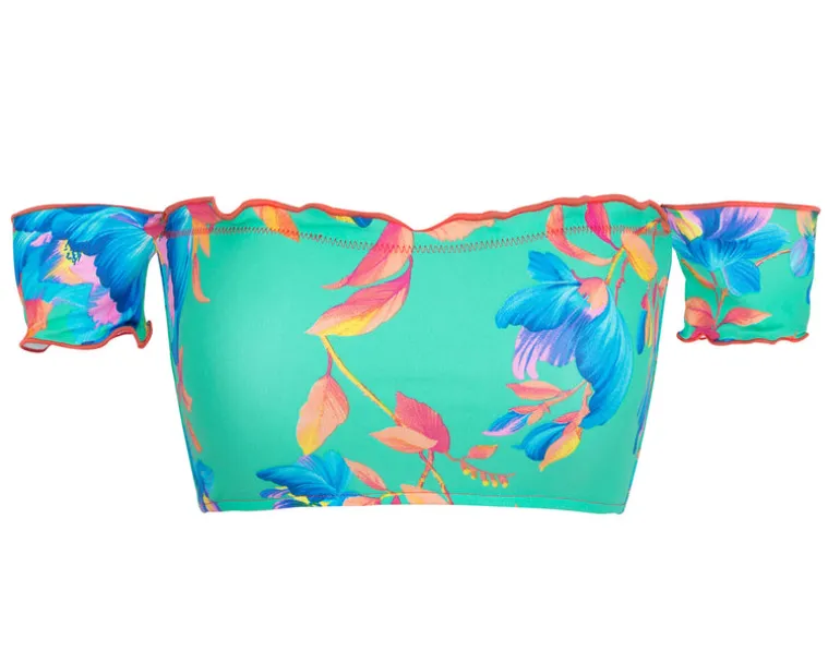 Top Acqua Flora Off Shoulder