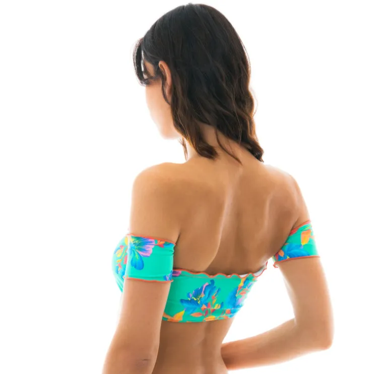 Top Acqua Flora Off Shoulder