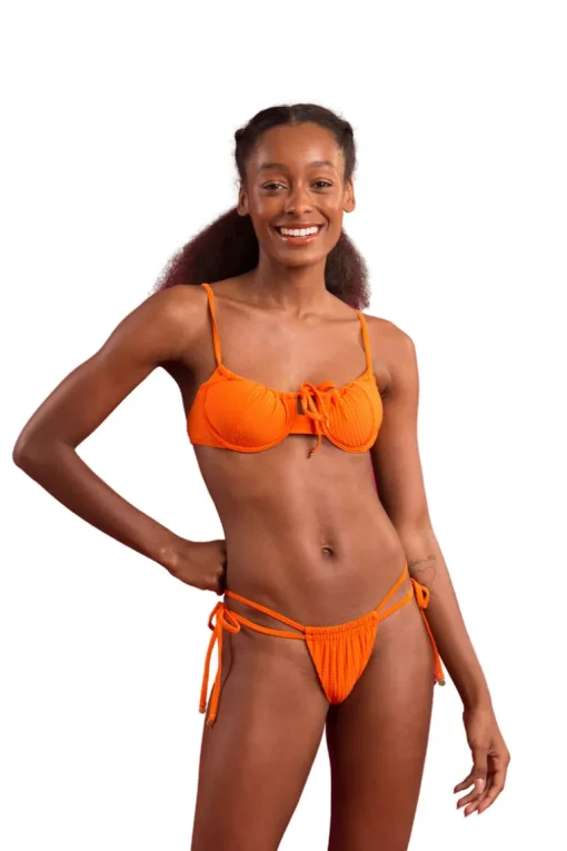 Top Dots-Orange Balconet-Tie