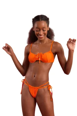 Top Dots-Orange Balconet-Tie