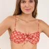 Top Floral-Scales Balconet-Tie