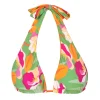 Top Green-Bloom Halter-Double