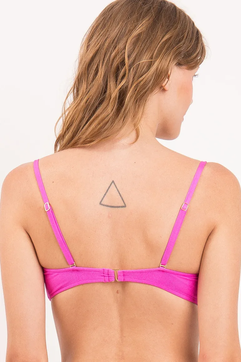 Top Malibu-Rosa Bandeau-Duo