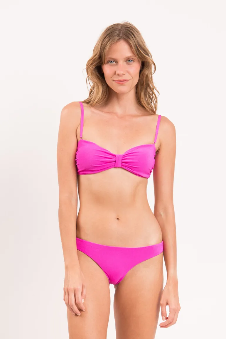 Top Malibu-Rosa Bandeau-Duo