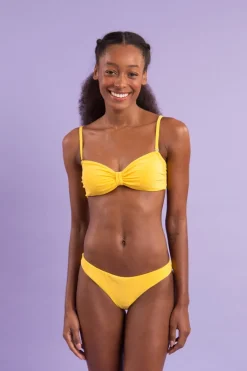 Top Malibu-Yellow Bandeau-Duo