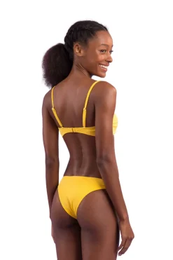 Top Malibu-Yellow Bandeau-Duo