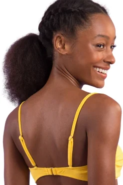 Top Malibu-Yellow Bandeau-Duo