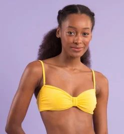 Top Malibu-Yellow Bandeau-Duo