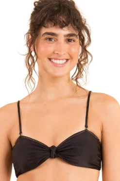 Top Shimmer-Black Bandeau-Joy