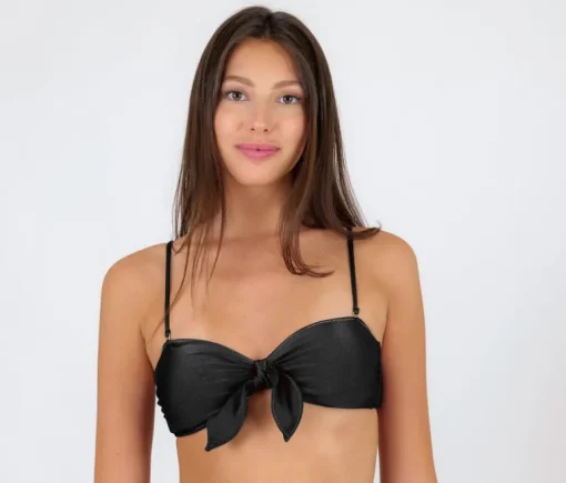 Top Shimmer-Black Bandeau-No